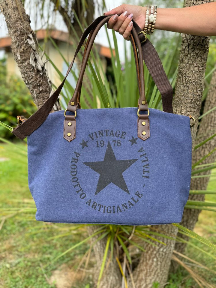 Sac Bandoulière FAÇONNABLE Toile Vintage - Rouge Et Noir, Occasion Authentique
