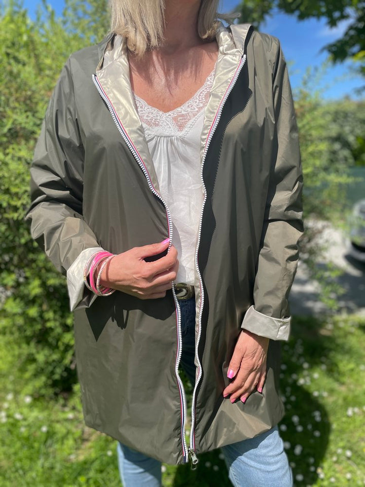 Coupe Vent ImpermÃ©able Pour Femme Avec Capuche Veste Femme Imperméable  Coupe Vent Kaki Femme Veste Imperméable