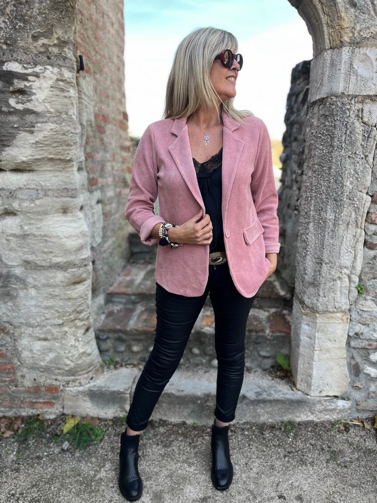 Veste Tailleur Blazer Velours Femme Veste Blazer Tamise En Velours